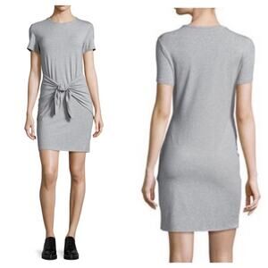 THEORY Dakui Rubric Tie-Waist T-Shirt Dress